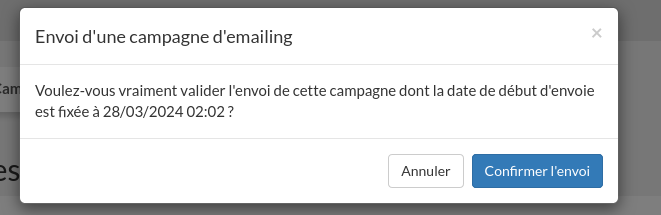 Envoyer une campagne d'emailing etape 3